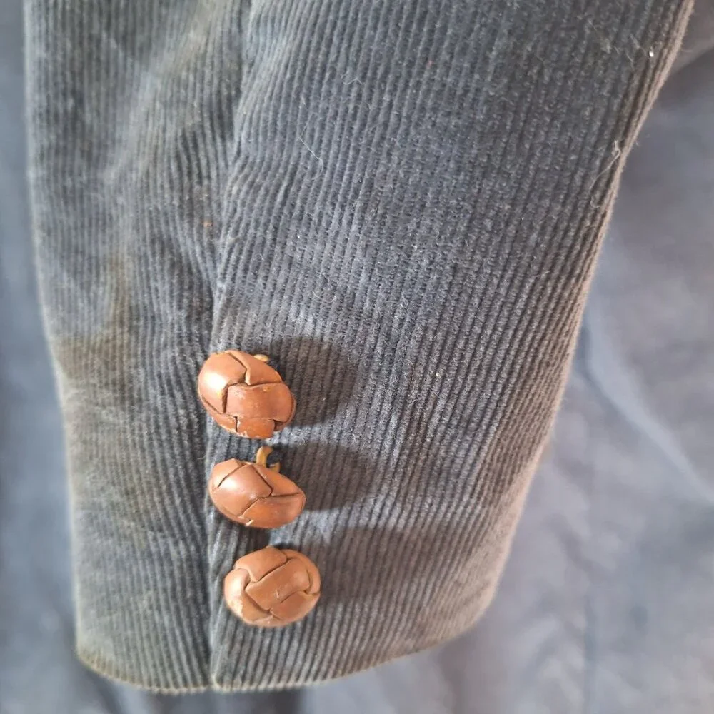 Vintage Farrah Blue Corduroy Blazer